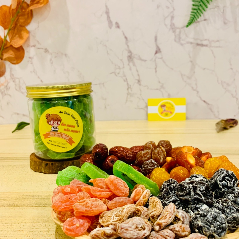 Mứt Kiwi Sấy Dẻo  Hũ 355G Cao Cấp Ô Mai Xí Muội Thơm Ngon Nhiều Dinh Dưỡng Tốt Cho Mắt - Hệ Tiêu Hóa
