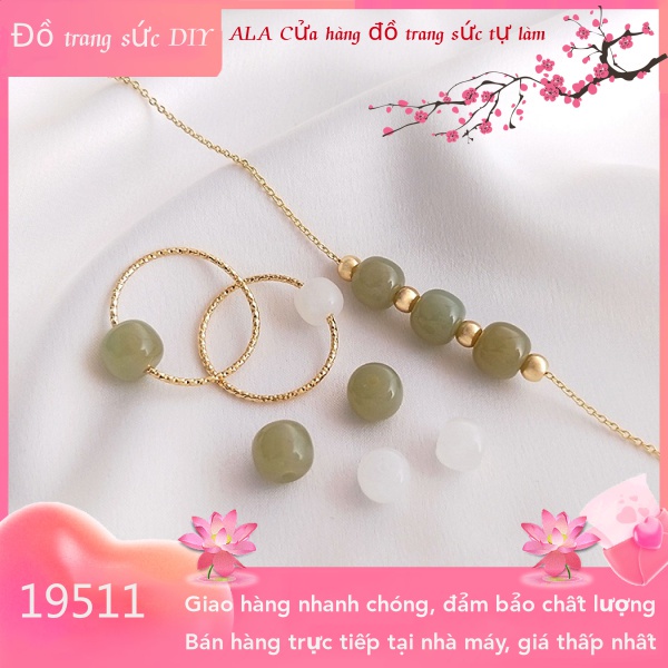 ❤️Trang sức DIY❤️Hạt Đá Ngọc Bích Hình Giọt Nước Dùng Làm Trang Sức/Vòng Tay/Dây Chuyền DIY[Pha lê tự nhiên/Đá quý/Vòng cổ/Vòng tay/Hoa tai]