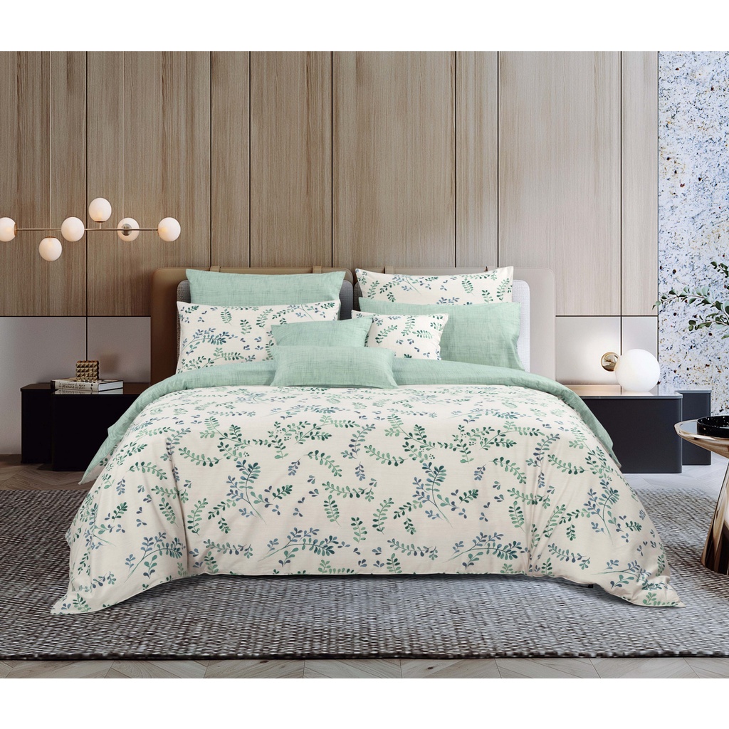 Bộ Ga và Vỏ Gối AKEMI Cotton Select Adore 730TC, gồm 5 món