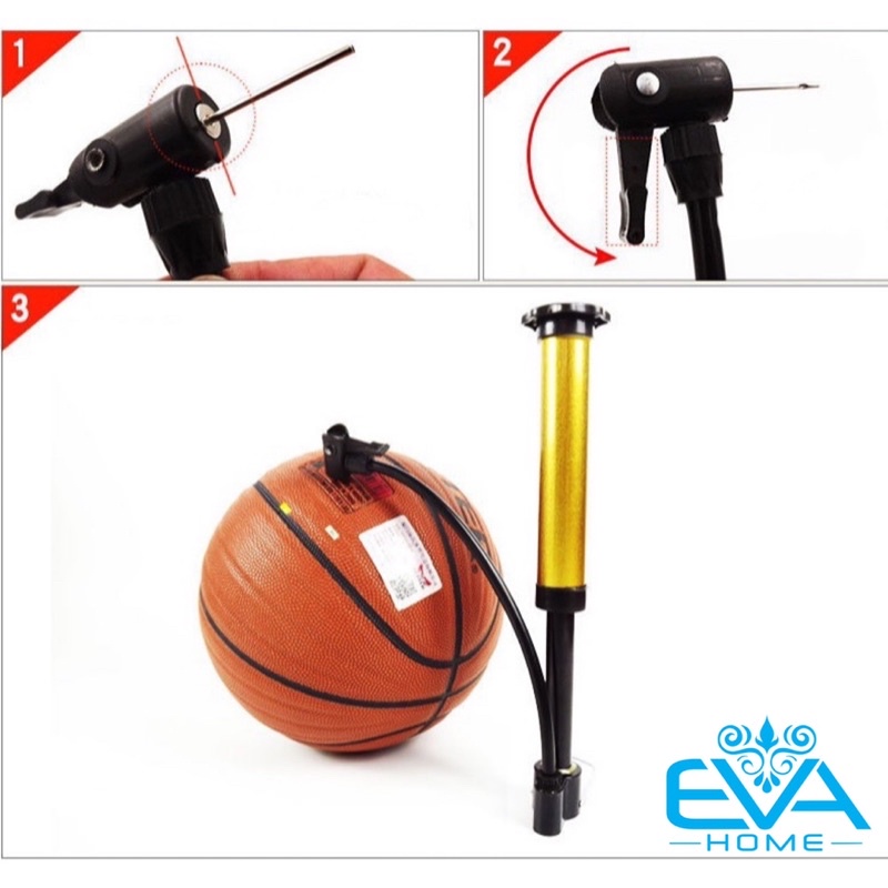 Bơm Tay Mini Cho Xe Đạp Xe Máy Loại Ống Thép Tỉnh Điện/Ống Bơm Mini Bơm Banh Bơm Bóng Tiện Lợi M863