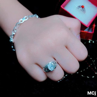 Nhẫn bạc cho bé trai ms 130