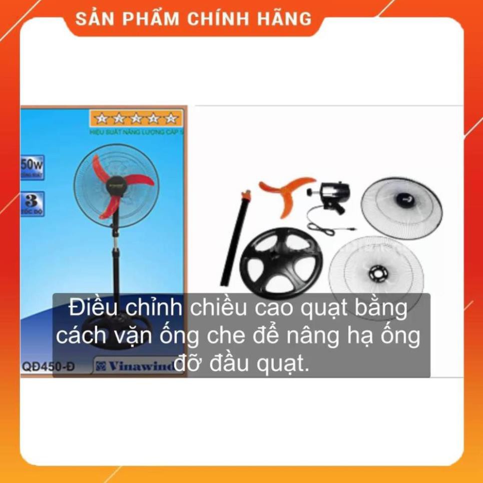 [FreeShip] Quạt cây công nghiệp Vinawind 450-ĐM , Điện cơ thống nhất [ Hàng chính hãng - Bảo hành 12 tháng ] BM