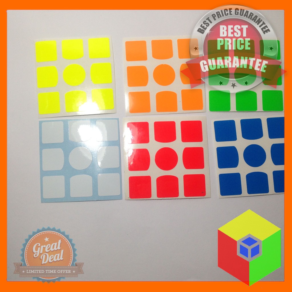 Phụ kiện Rubik - Sticker fullbright Gan, Sticker Weilong GTS, Sticker Valk 3