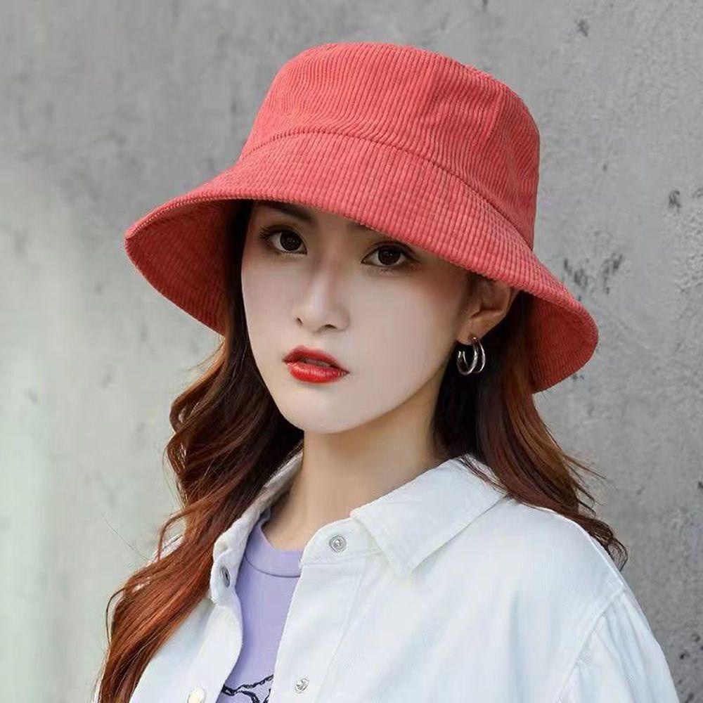Mũ Bucket Màu Trơn Phong Cách Retro Thời Trang Cho Nam Nữ