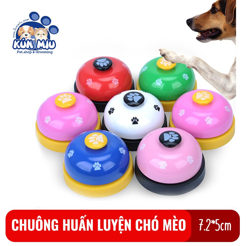 Chuông gọi huấn luyện chó mèo Kún Miu huấn luyện xin ăn, xin mở cửa, vệ sinh chuyên nghiệp