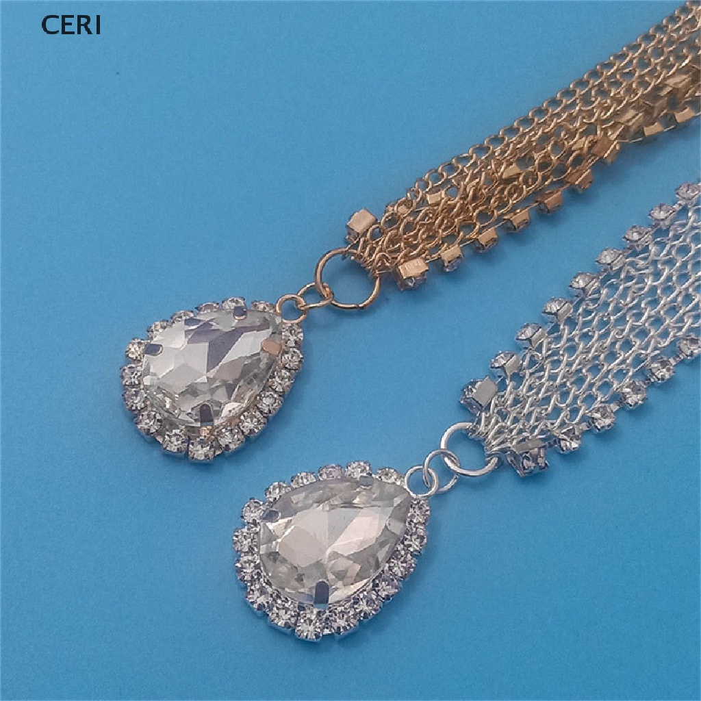 Vòng cổ Pha Lê Tua Rua Cài Tóc Hình Giọt Nước