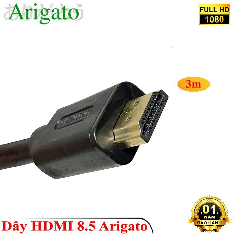 DÂY HDMI 3M OD 8.5 ARIGATO Đảm Bảo Chất Lượng.DHO24