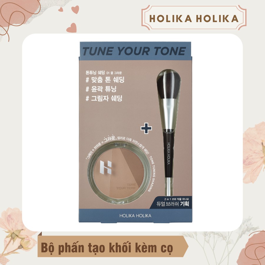 Bộ phấn tạo khối kèm cọ chuyên dụng Holika Holika 9,5g | BigBuy360 - bigbuy360.vn