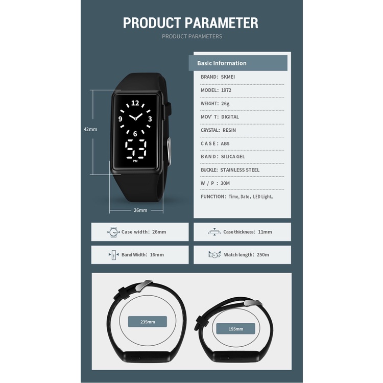 Đồng Hồ Điện Tử Hiển Thị Led SKMEI