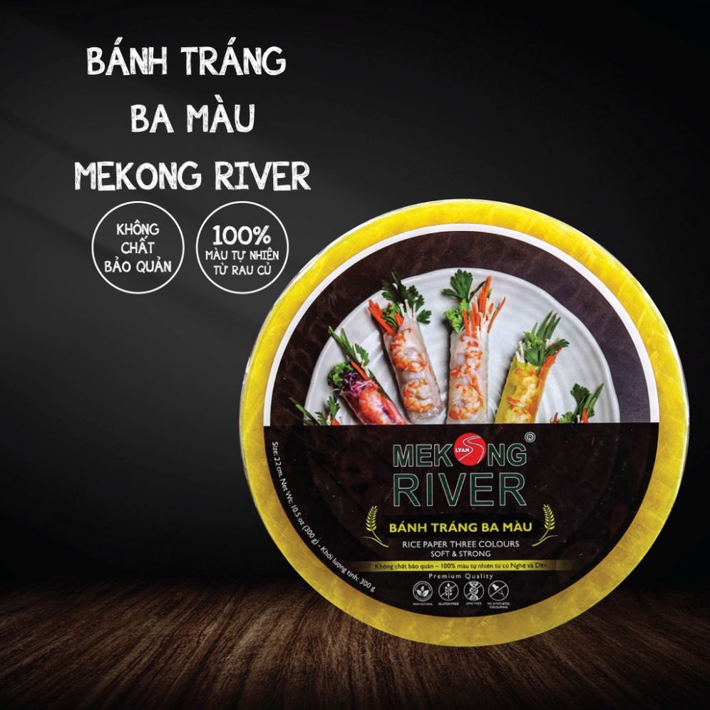 Bánh tráng ba màu MEKONG River Healthy- 300g