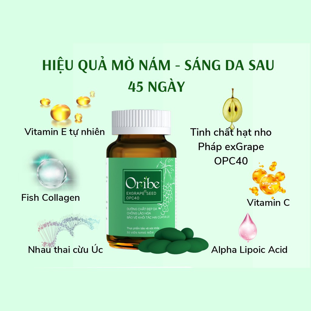Viên Uống Đẹp Da, Chống Nám, Ngăn Ngừa Lão Hóa Oribe 30 Viên | BigBuy360 - bigbuy360.vn