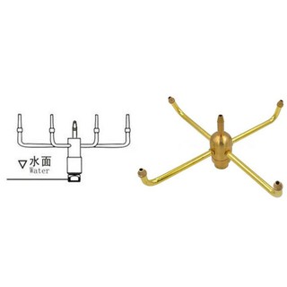 Đầu phun nước 5 tia xoay phi 27mm