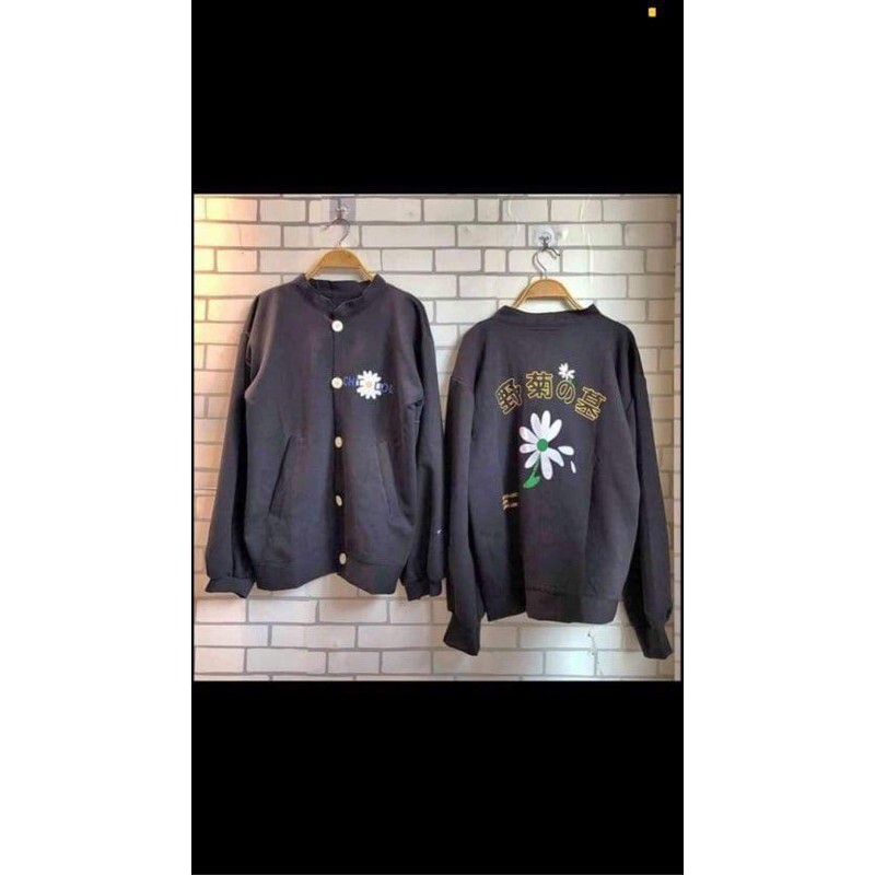 [ Mã FAMAYWA giảm 10K đơn 50K] áo bomber hoa cúc đen HANA65 | BigBuy360 - bigbuy360.vn