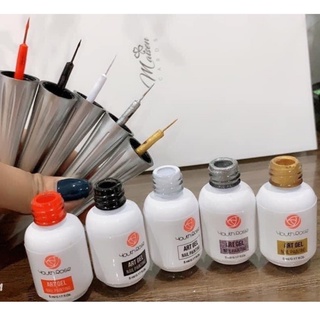 Cọ nét gel Hoa hồng , cọ nét vẽ móng ( hàng chuẩn loại 1)