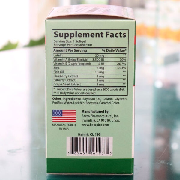 Compound Lutein UBB - Hỗ trợ phòng chống thoái hóa điểm vàng, hỗ trợ ngăn ngừa các bệnh về mắt (Lọ 60 viên)