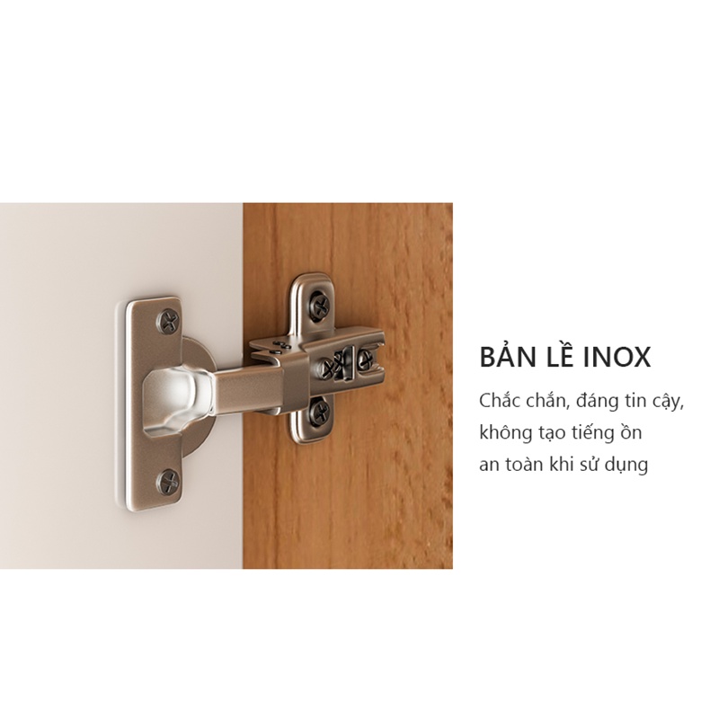 Tủ quần áo gỗ 2 cánh đứng phong cách bắc âu thương hiệu IGA - GP129