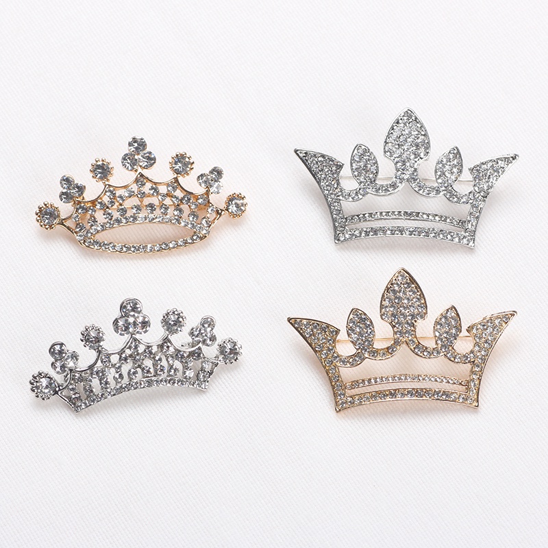 Trâm Cài Áo Hình Vương Miện Đính Ngọc Trai Sang Trọng Thời Trang 2022