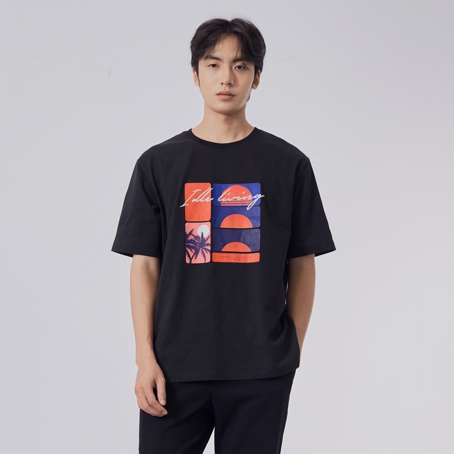 Áo thun ngắn tay in hình IDLE SUNSET TEE