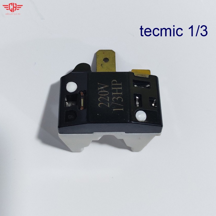 Tecmic tủ lạnh Rơ le Tecmic Block Tủ Lạnh Relay Tecmit bảo vệ máy nén/ Termit /Termic