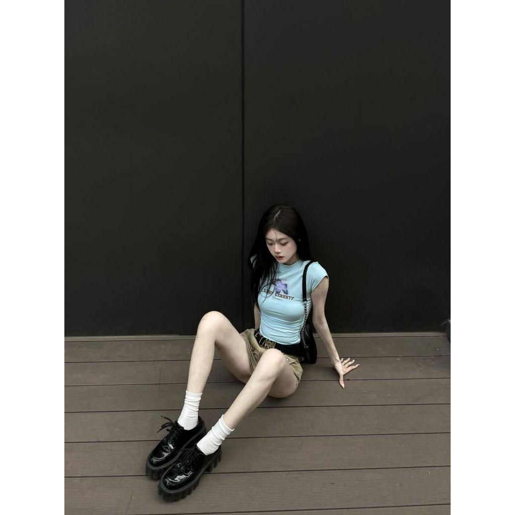 Girl's Paradise.VN áo phông áo thun nữ croptop baby tee Thời trang hàn quốc A29J26H 35Z230828