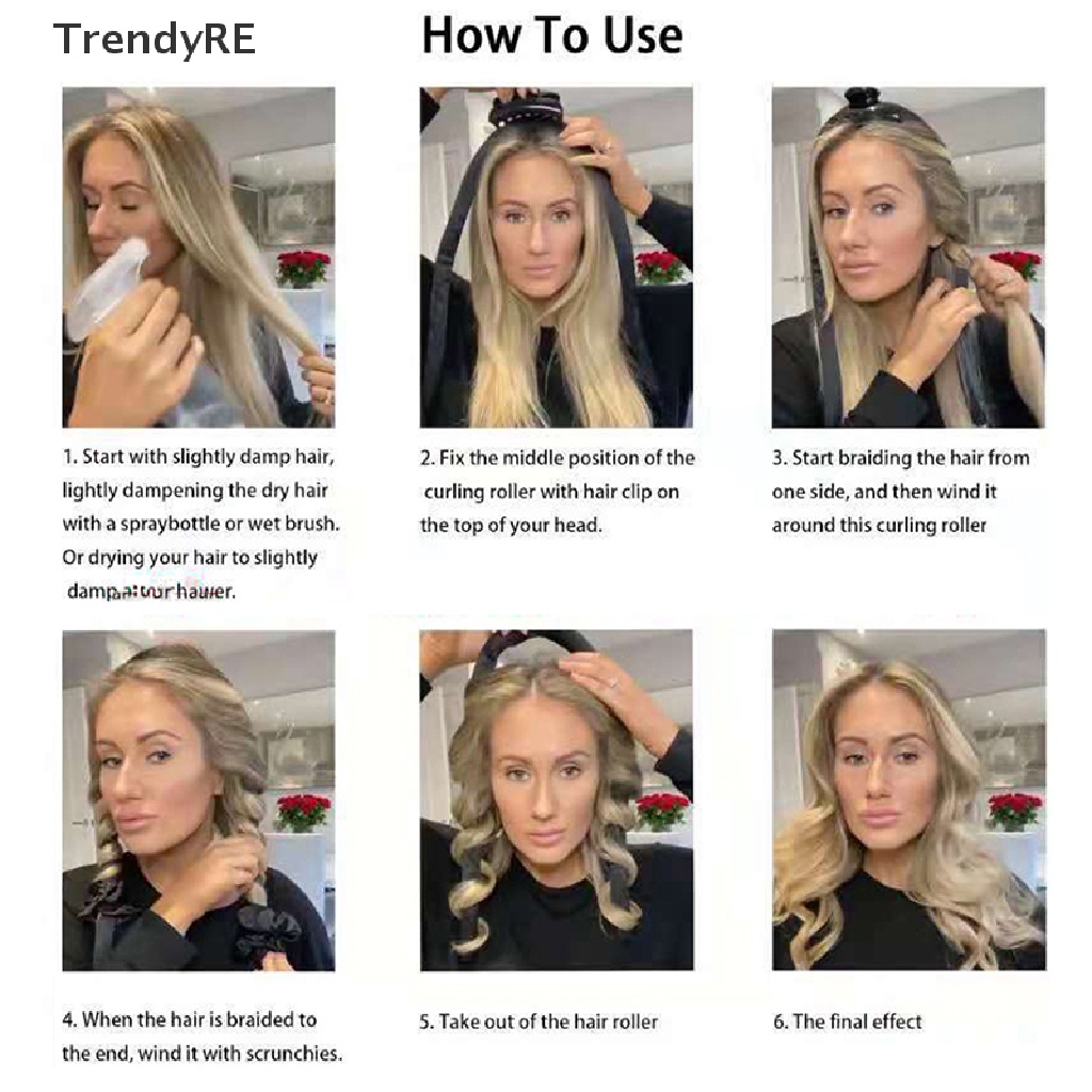 Lô Uốn Tóc Bằng Nhiệt Không Dùng Nhiệt Thời Trang