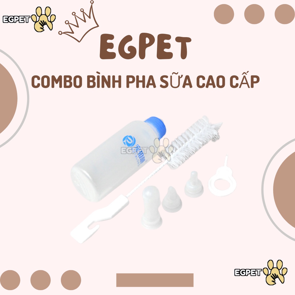 Bình sữa Silicon cao cấp cho chó, mèo, hamster, thú cưng nhỏ