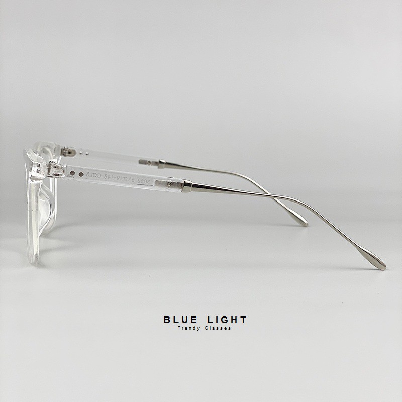 Kính Giả Cận, Gọng Kính Cận Nam Nữ Mắt Vuông To Đuôi Kim Loại Gọng Đen, Trong Suốt Không Độ Hàn Quốc - BLUE LIGHT SHOP | BigBuy360 - bigbuy360.vn