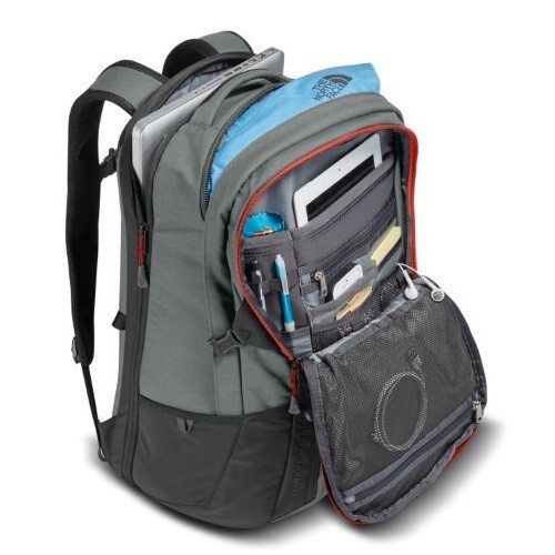 Balo The North Face Router Transit Backpack Sage Asphalt Grey, ba lô du lịch đa năng có ngăn chống sốc laptop