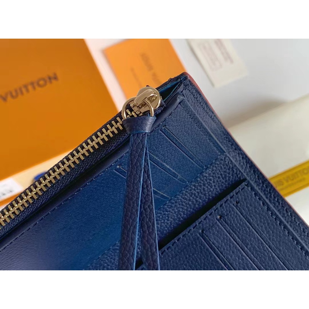 Sẵn sàng giao hàng Ví nữ mới của Louis Vuitton LV M41938 Ví chạm nổi hoa văn kim cương có hộp