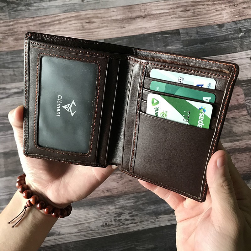Ví da thời trang Clément kiểu đứng – CLM2_006 – BH 12 tháng - Fullbox