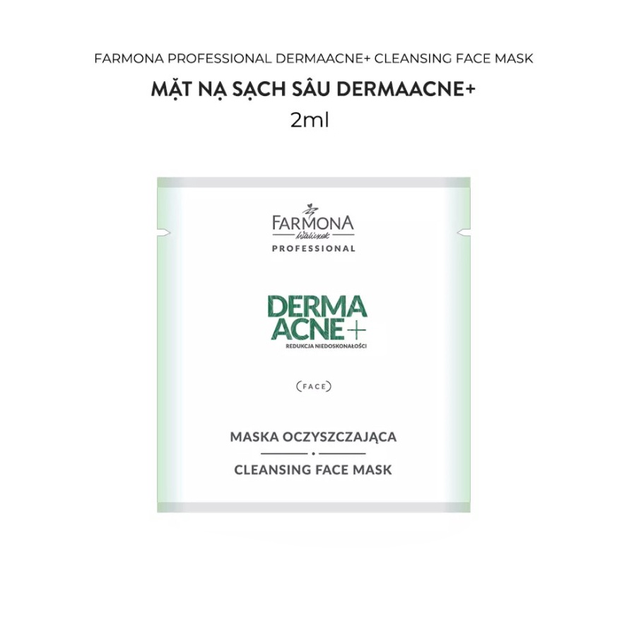 Tester - Mặt Nạ Sạch Sâu Farmona Derma Acne+ Cleansing Face Mask 2ml | BigBuy360 - bigbuy360.vn