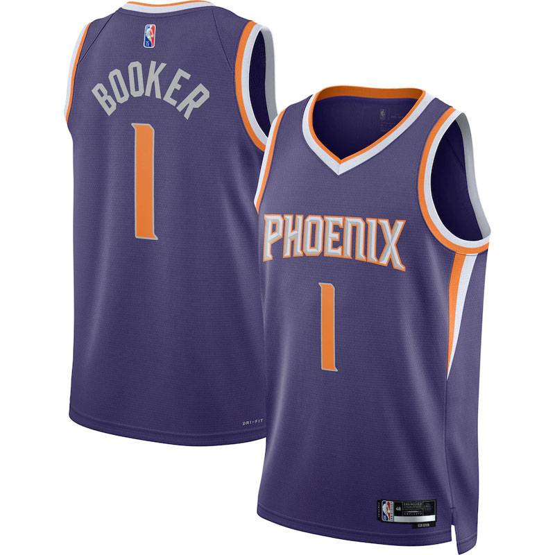 Áo Bóng Rổ NBA Jersey Phoenix Suns Booker Paul Phiên Bản Kỷ Niệm Plus Size 2022