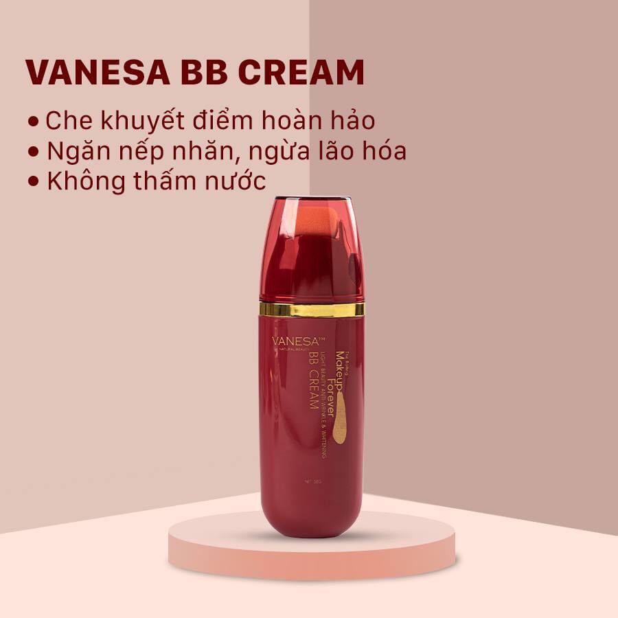 [GIẢM 100K] KEM NỀN VANESA BB LĂN HỒNG SÂM MUA 2 LỌ