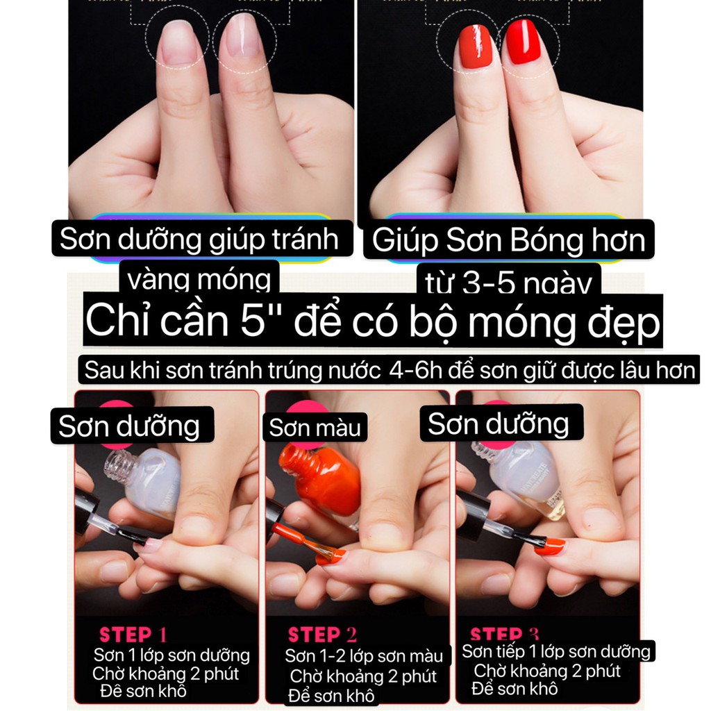 Set 6 Chai Sơn Móng Tay MayCreate Fingertip Dance 709