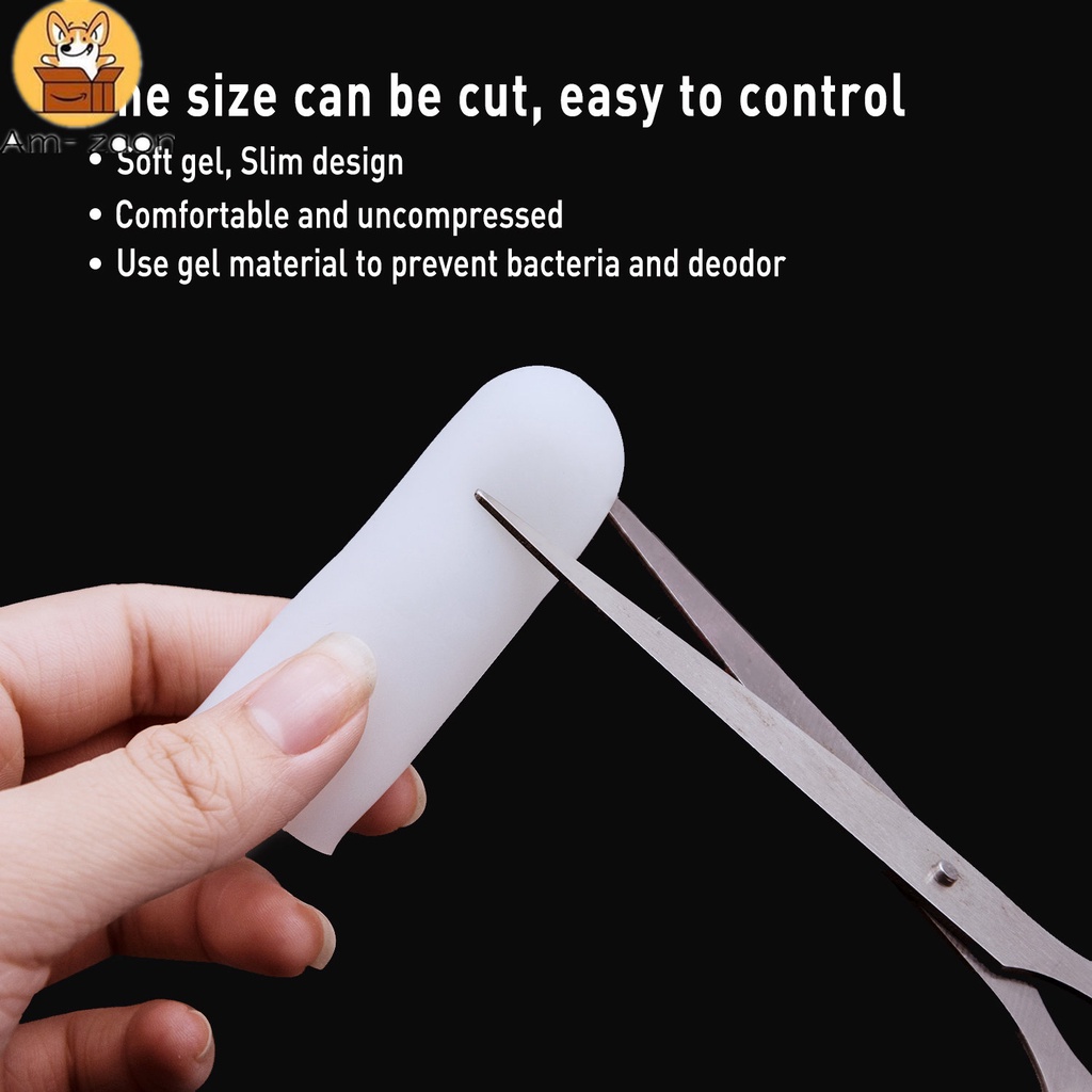 Set 2 Mặt Nạ Silicone Gel Dày Dặn Bảo Vệ Ngón Tay Chống Nứt Nẻ