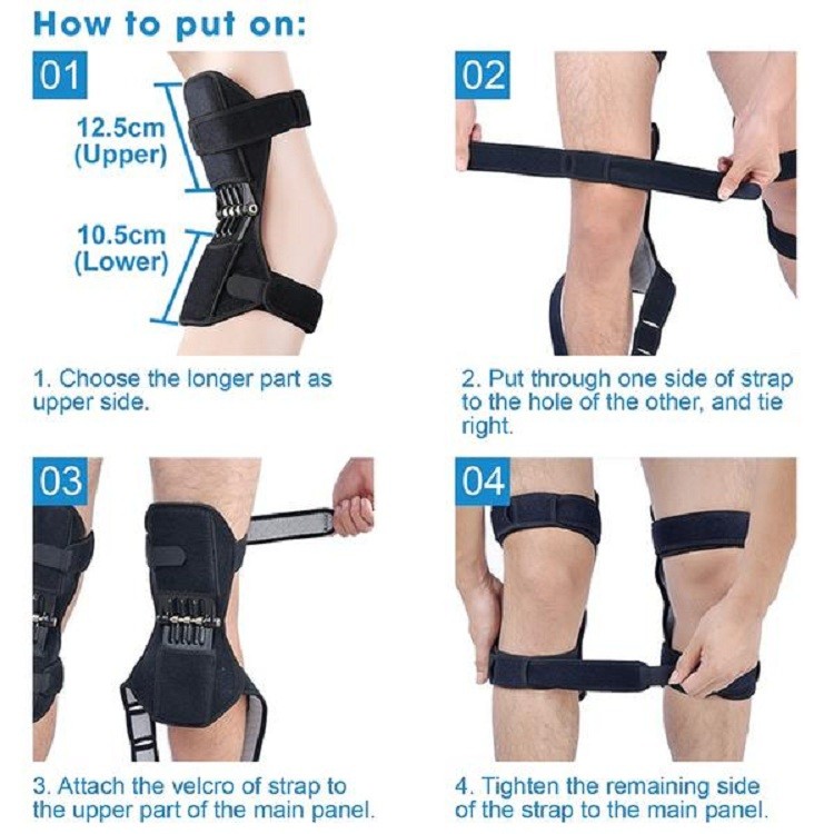 Khung Trợ Lực Khớp Gối - Nẹp Chân Trợ Lực Bảo Vệ Đầu Khớp - Nâng Đỡ Giảm Áp Lực Lên Đầu Gối - Miếng Đệm POWERKNEE