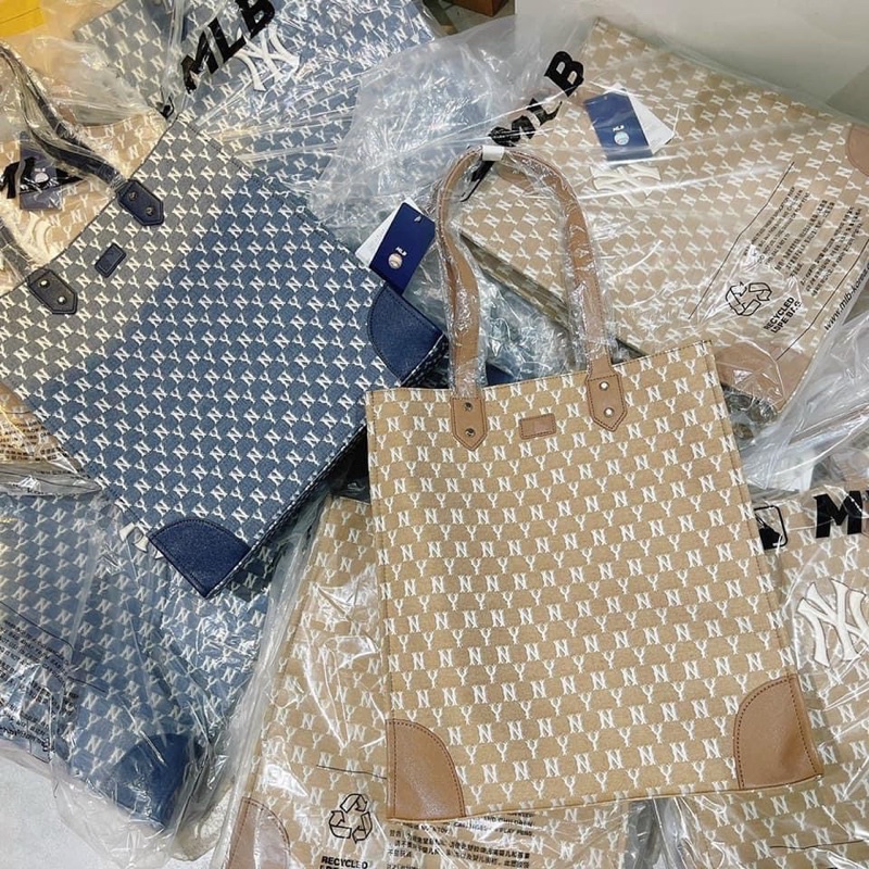 Tote MLB NY Monogram chuẩn Auth Tuồn
