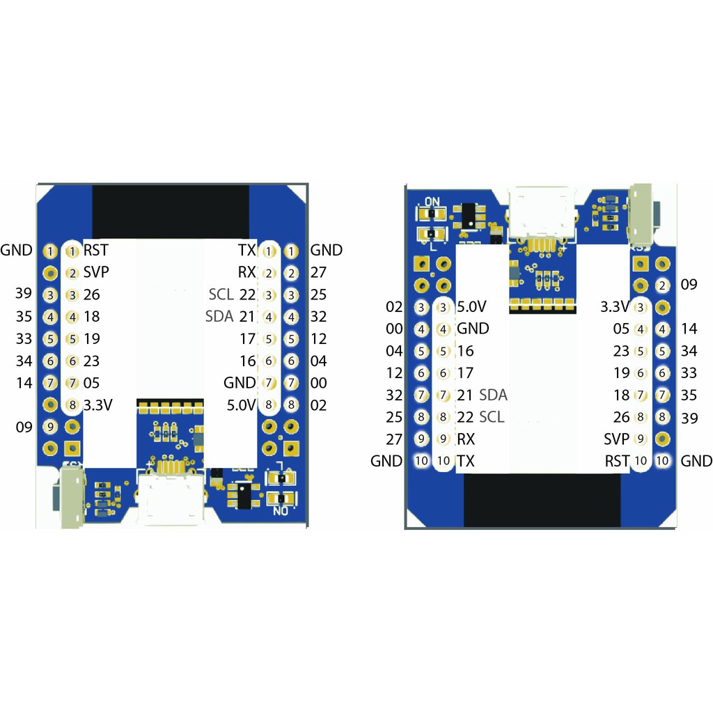 Mạch Thu Phát WiFi D1 mini ESP32 ESP-32 WiFi + Bluetooth BLE