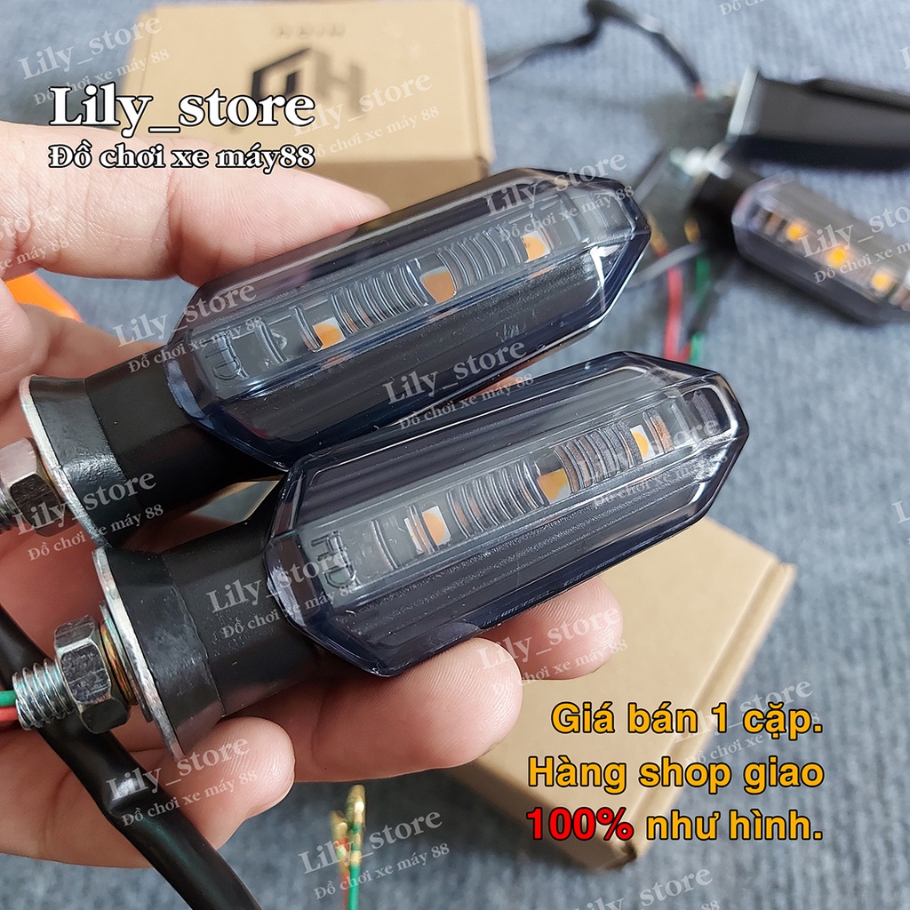 đèn led xi nhan K4x gắn xe Winner X, Winner V1, Vario 2018, Exciter 150/155 và các dòng xe máy khác có xi nhan rời