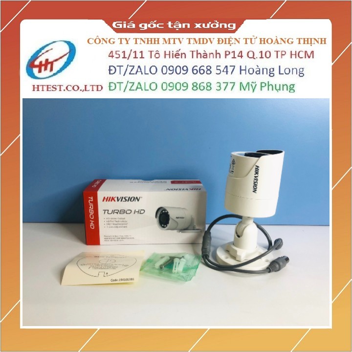 Camera ngoài trời HD TVI Hikvision DS-2CE16D0T-IRP 2.0Mpx 1080p hồng ngoại - Hàng chính hãng