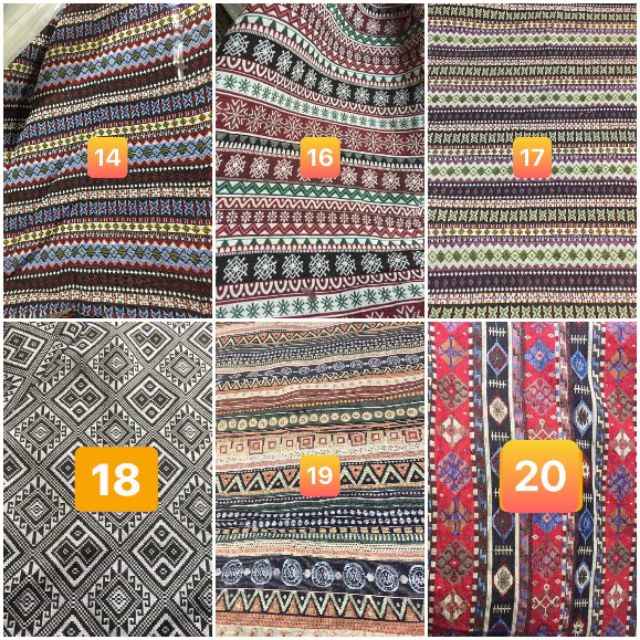 Vải thổ cẩm kích thước 2,1 ×80 viền ren