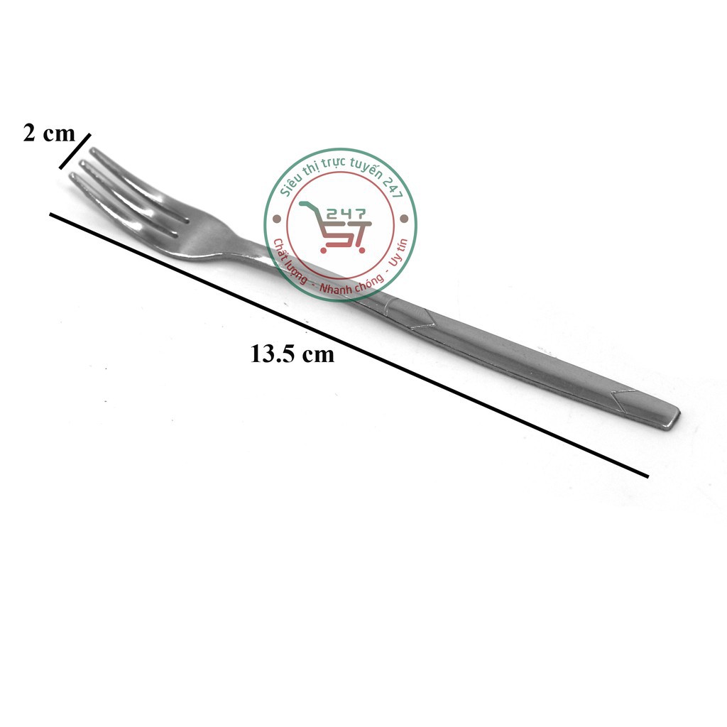 Nĩa inox 2 chia bền đẹp sáng bóng