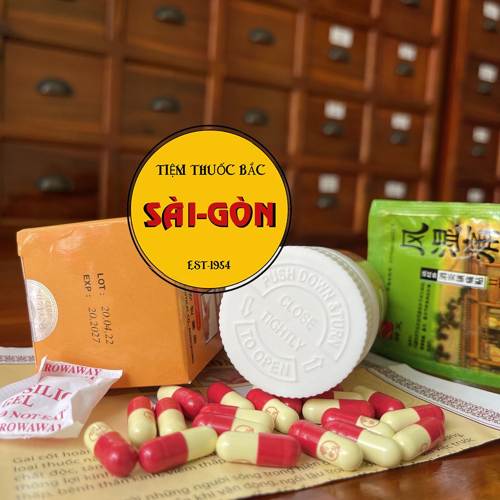 Gai Cốt Hoàn HK viên chữ đỏ, có miếng cao dán - Hộp 60 viên