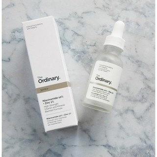 Tinh chất The Ordinary Niacinamide 10% + Zinc 1% (lọ màu trắng)