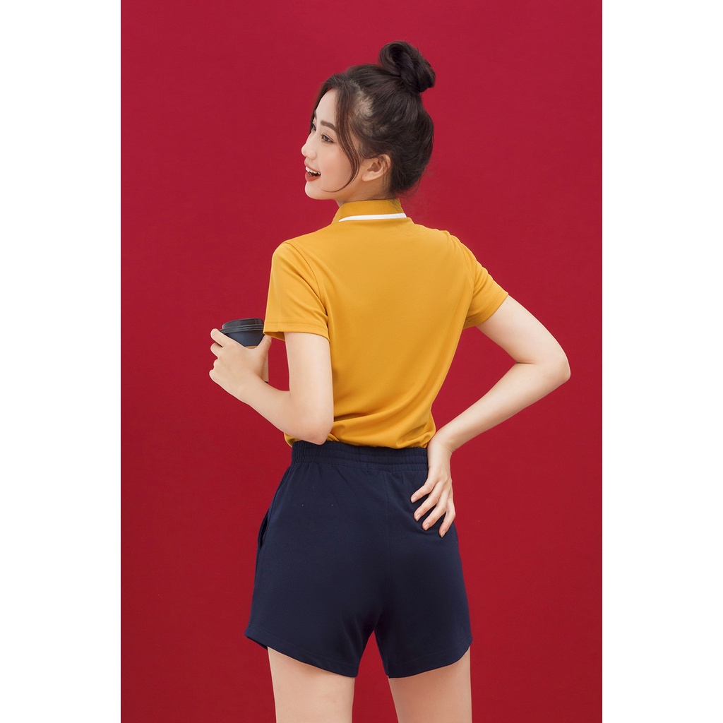 Áo polo nữ thời trang GUMAC form cơ bản phối cổ ATC01006 - mẫu mới xẻ lai - chất liệu cao cấp