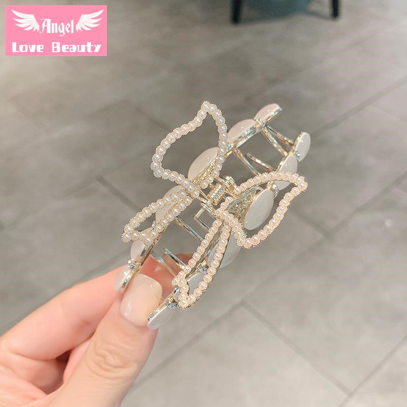 Kẹp Tóc Đính Ngọc Trai Giả Thiết Kế Tinh Tế Phong Cách Hàn Quốc Thời Trang