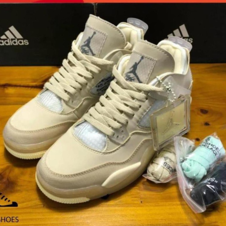 Giày  Jordan 4, Giày Sneaker JD4 Màu Vàng KemThời Trang Nam Nữ Full Box+Bill | BigBuy360 - bigbuy360.vn