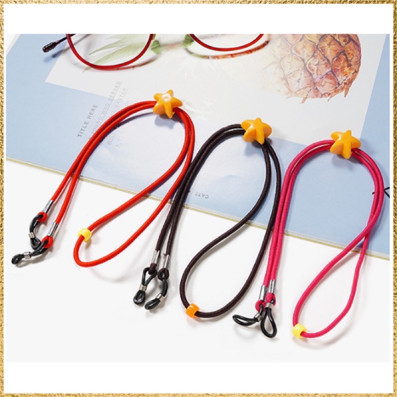 Dây đeo mắt kính cho trẻ em chống rơi chống trượt nút thắt dễ thương