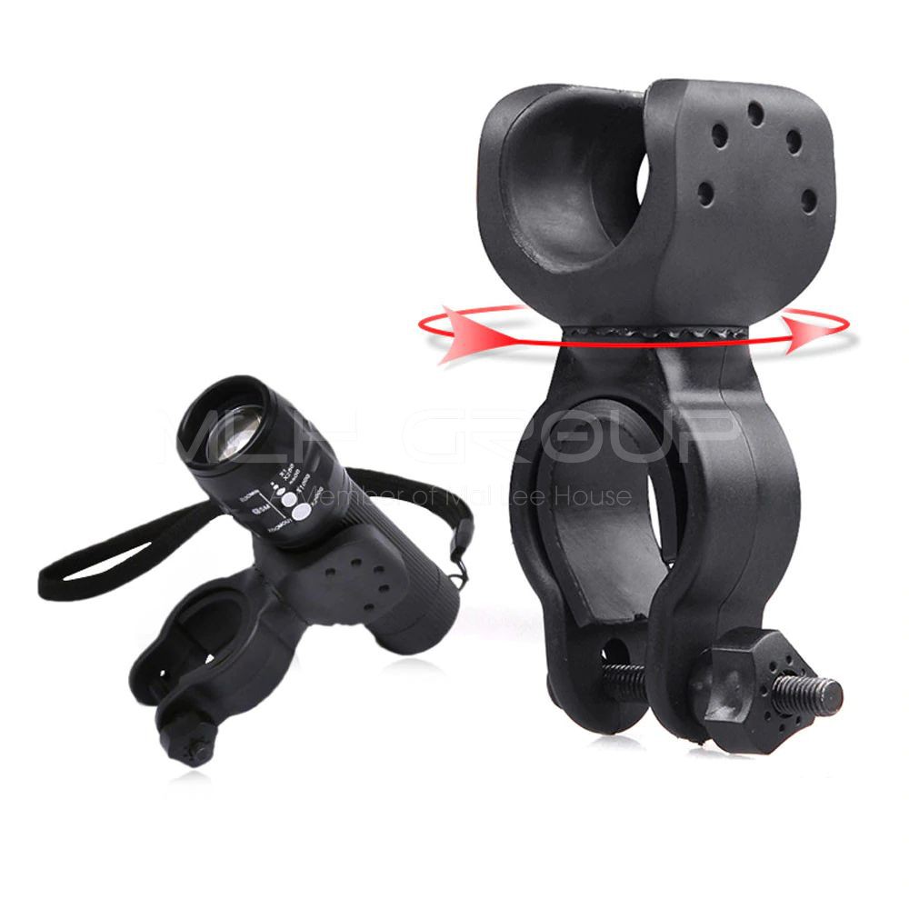 Kẹp Đèn Pin Giá Đỡ Đèn Pha Gắn Vào Ghi Đông Cho Xe Đạp  Chắc Chắn, Xoay 360 Độ MLH