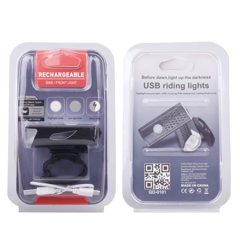 Đèn pha PHMAX chống thấm nước sạc USB cho xe đạp